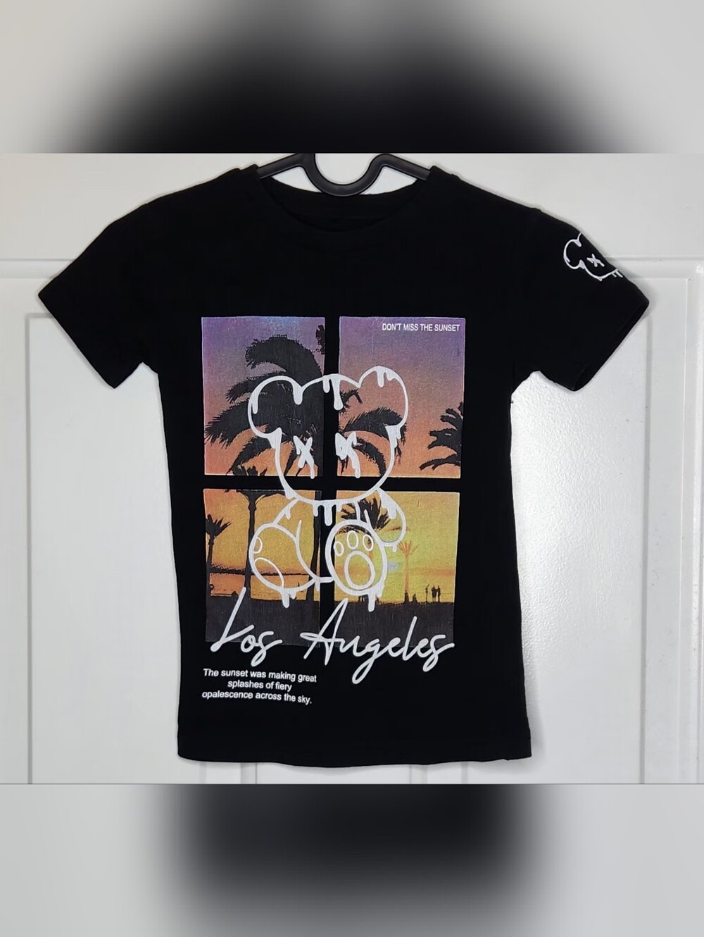 Seven Souls Kids Black 'Los Angeles' Sunset Graphic Tee Size 5